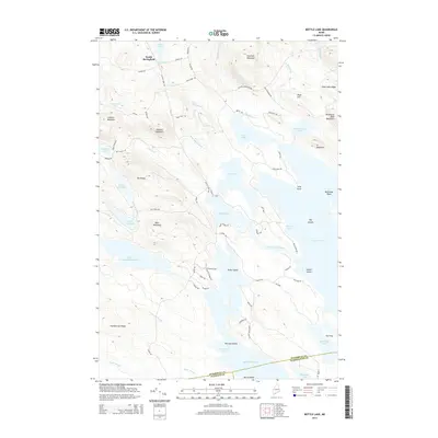 2014 Map of Bottle Lake, 2014 Print