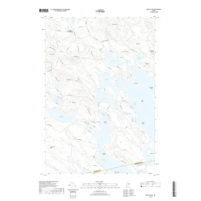 2018 Map of Bottle Lake, 2018 Print