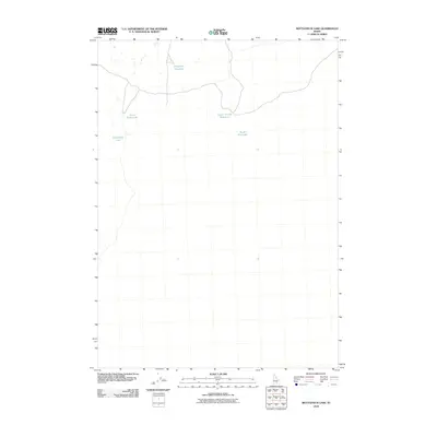 2010 Map of Bottleneck Lake, 2010 Print