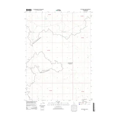 2013 Map of Bottleneck Lake, 2013 Print