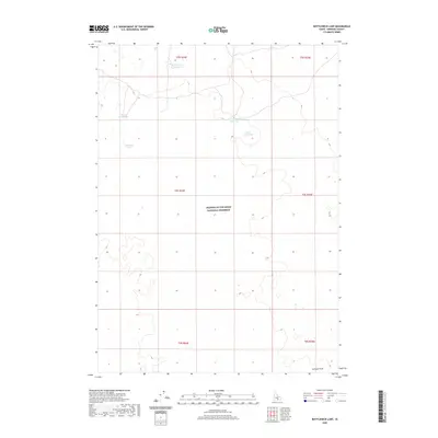 2020 Map of Bottleneck Lake, 2020 Print
