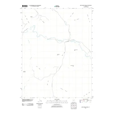 2011 Map of Bottleneck Peak, 2011 Print