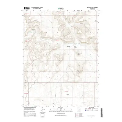 2014 Map of Bottleneck Peak, 2014 Print