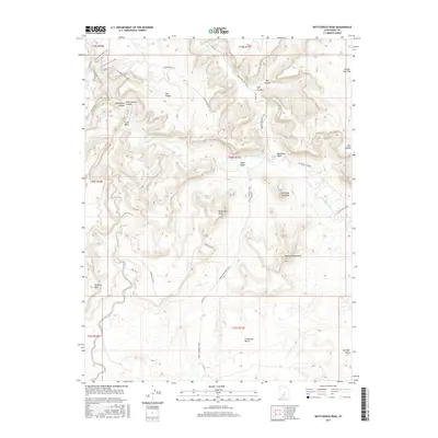 2017 Map of Bottleneck Peak, 2017 Print