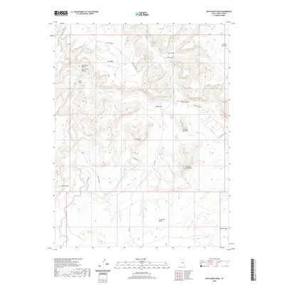 2020 Map of Bottleneck Peak, 2020 Print