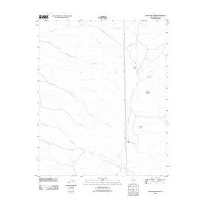 2011 Map of Bottleneck Wash, 2011 Print