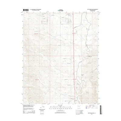 2014 Map of Bottleneck Wash, 2014 Print