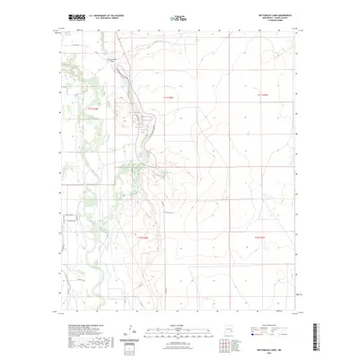 2023 Map of Bottomless Lakes, 2023 Print
