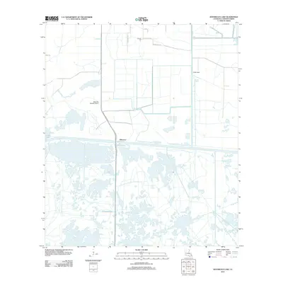 2012 Map of Boudreaux Lake, 2012 Print