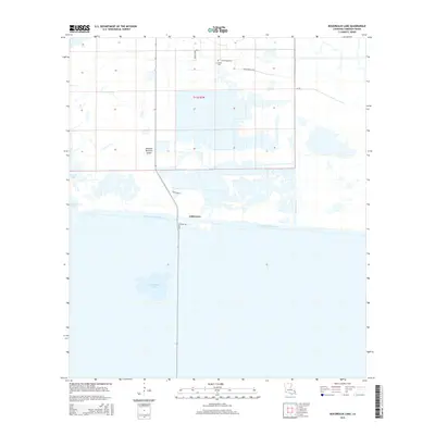 2015 Map of Boudreaux Lake, 2015 Print