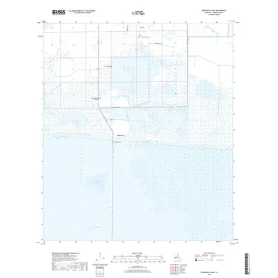 2018 Map of Boudreaux Lake, 2018 Print