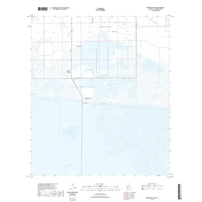 2020 Map of Boudreaux Lake, 2020 Print