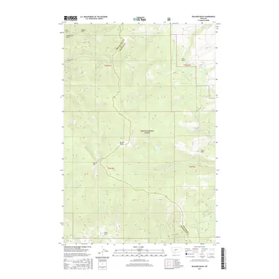 2017 Map of Boulder Baldy, 2017 Print