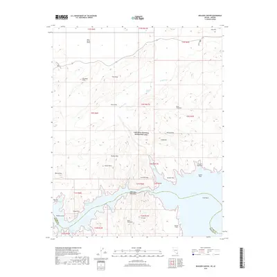 2018 Map of Boulder Canyon, 2018 Print