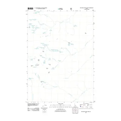 2011 Map of Boulder Chain Lakes, 2011 Print