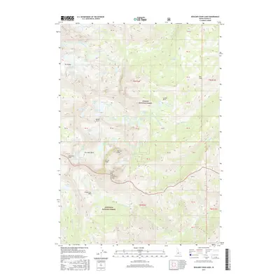 2017 Map of Boulder Chain Lakes, 2017 Print