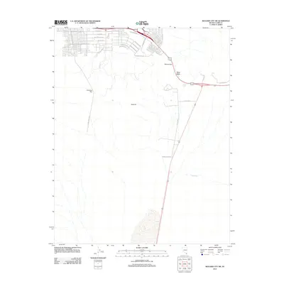 2012 Map of Boulder City NW, 2012 Print