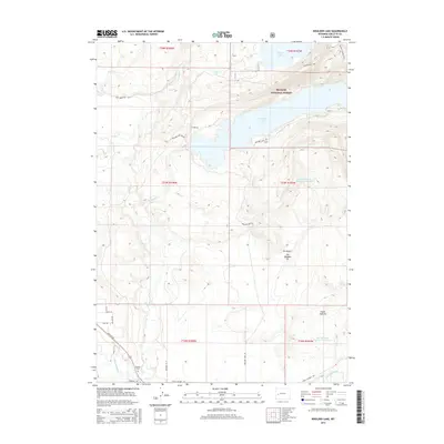 2015 Map of Boulder Lake, 2015 Print