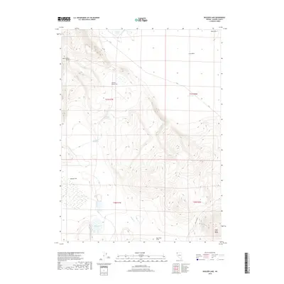 2018 Map of Boulder Lake, 2018 Print