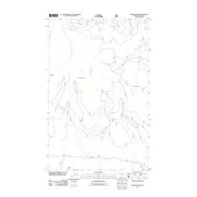 2011 Map of Boulder Lakes, 2011 Print