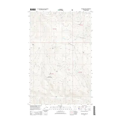 2014 Map of Boulder Lakes, 2014 Print