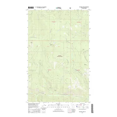 2017 Map of Boulder Lakes, 2017 Print