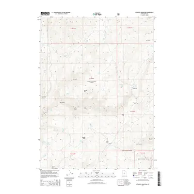 2014 Map of Boulder Mountain, 2014 Print