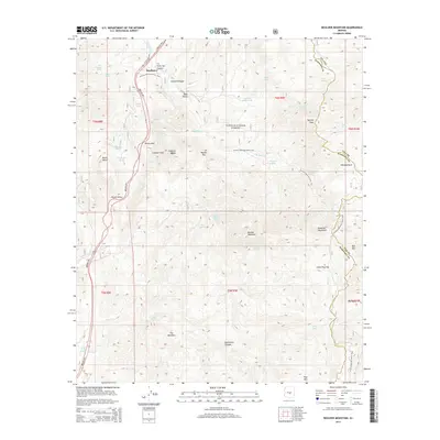 2014 Map of Boulder Mountain, 2014 Print