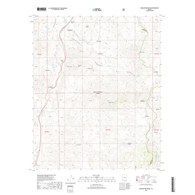 2018 Map of Boulder Mountain, 2018 Print
