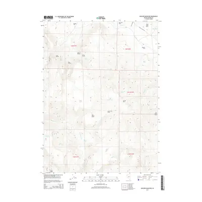 2015 Map of Boulder Mountain, 2015 Print