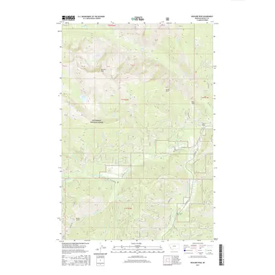 2017 Map of Boulder Peak, 2017 Print