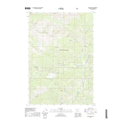 2020 Map of Boulder Peak, 2020 Print