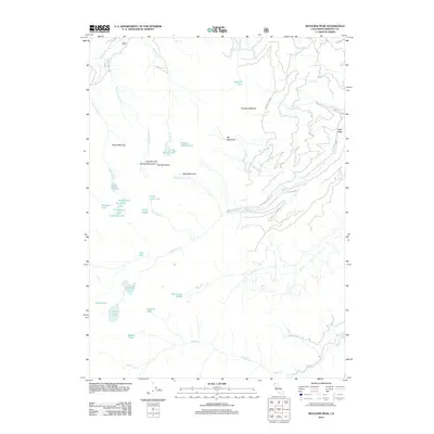 2012 Map of Boulder Peak, 2012 Print