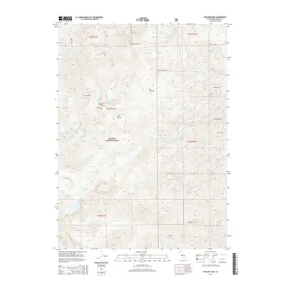 2015 Map of Boulder Peak, 2015 Print