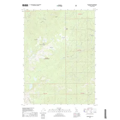 2018 Map of Boulder Peak, 2018 Print