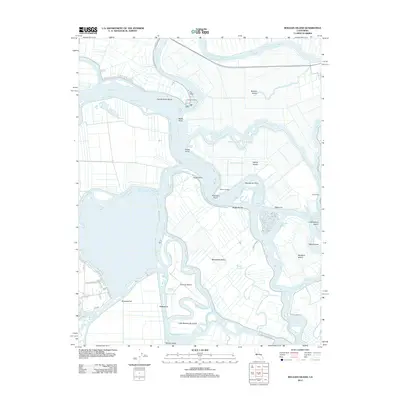 2012 Map of Bouldin Island, 2012 Print