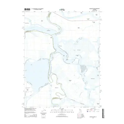 2015 Map of Bouldin Island, 2015 Print