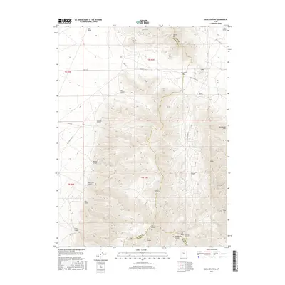 2017 Map of Boulter Peak, 2017 Print