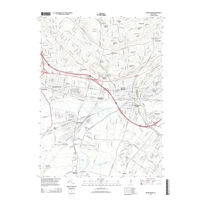 2014 Map of Bound Brook, 2014 Print