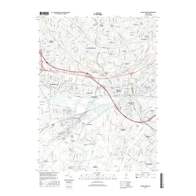 2016 Map of Bound Brook, 2016 Print