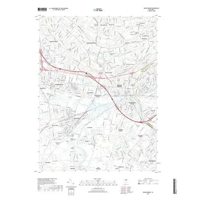 2019 Map of Bound Brook, 2019 Print
