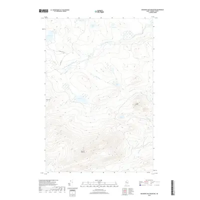 2018 Map of Boundary Bald Mountain, 2018 Print