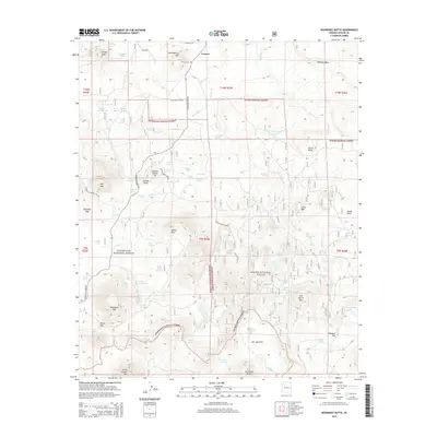 2014 Map of Boundary Butte, 2014 Print