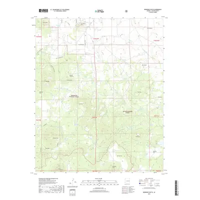 2018 Map of Boundary Butte, 2018 Print