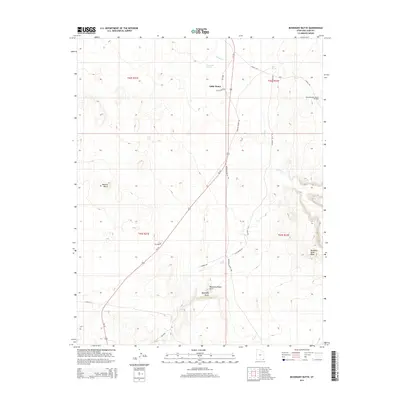 2014 Map of Boundary Butte, 2014 Print