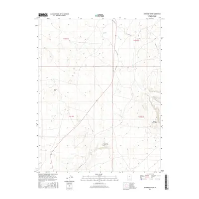 2017 Map of Boundary Butte, 2017 Print