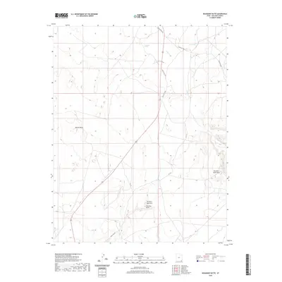 2020 Map of Boundary Butte, 2020 Print