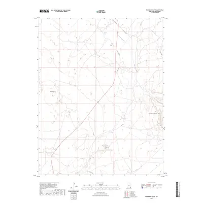 2023 Map of Boundary Butte, 2023 Print
