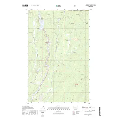 2020 Map of Boundary Dam, 2020 Print