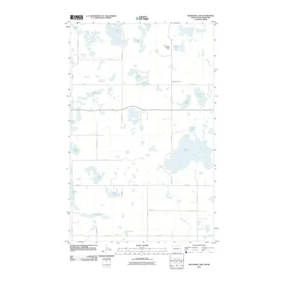 2011 Map of Boundary Lake, 2011 Print